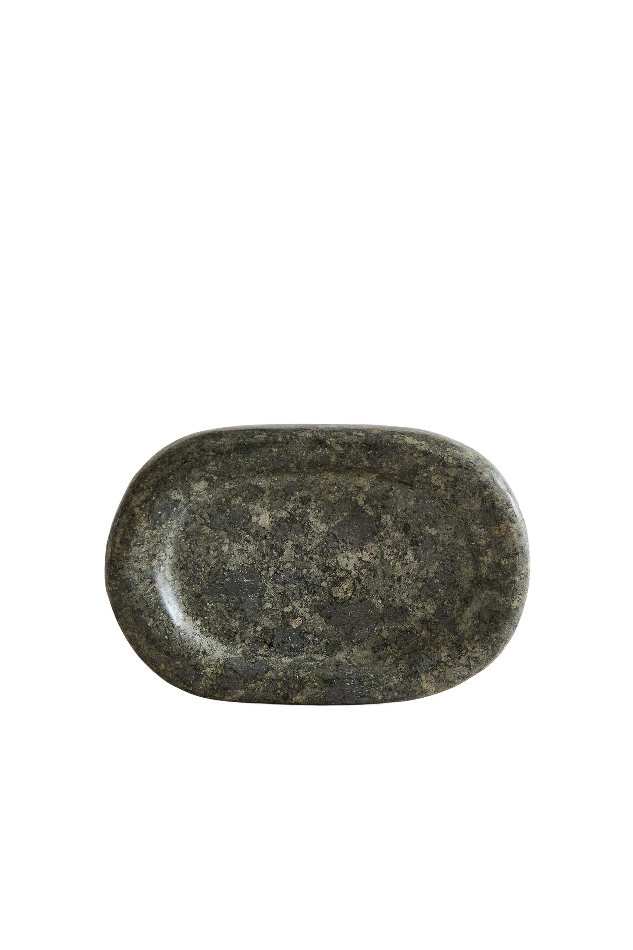 GREENISH MARBLE BATHROOM SOAP DISH